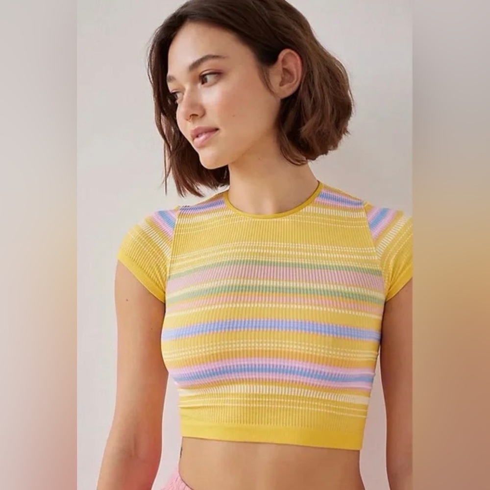 UO striped baby tee